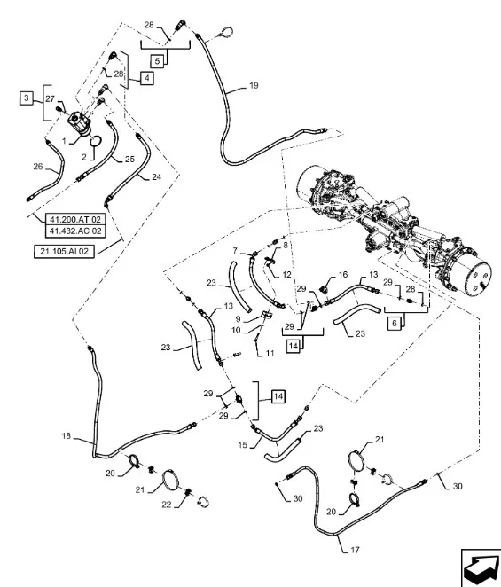 87689257 - Шланг гидравлический