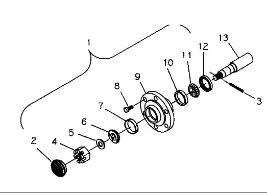 47465154 - Ступица голая (6 болт.) колеса прицепн. техн. Case
